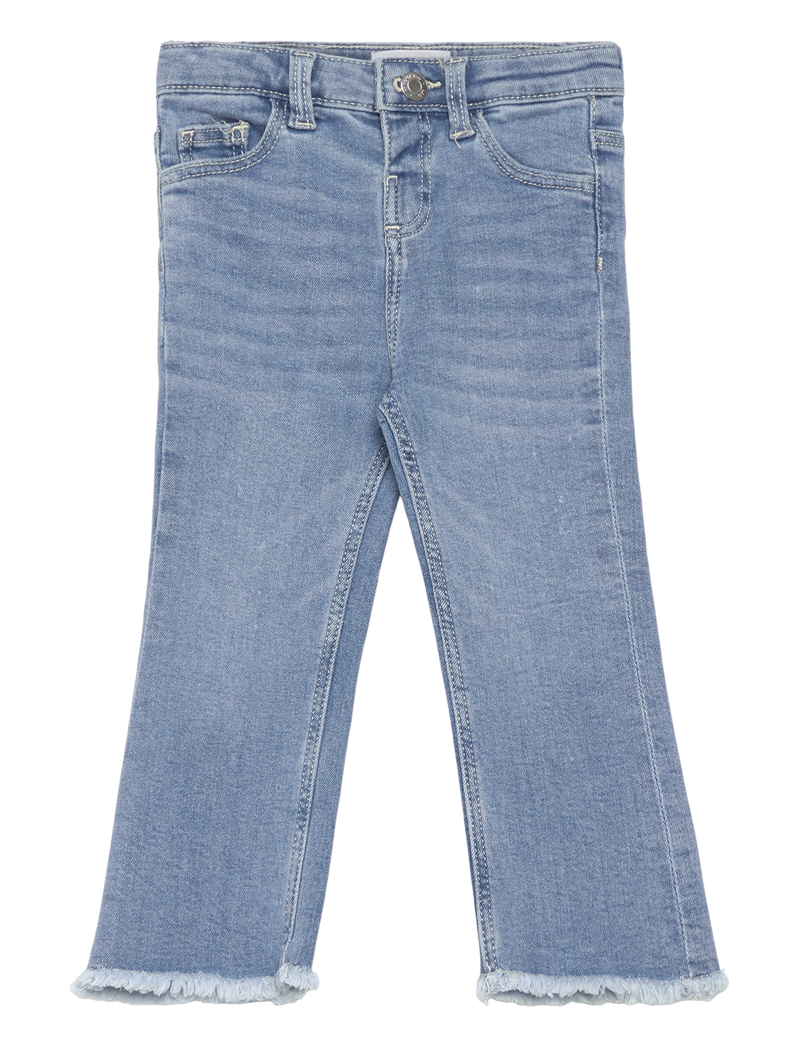 Mango - Frayed low-rise skinny jeans - skinny jeans - open blue - 0