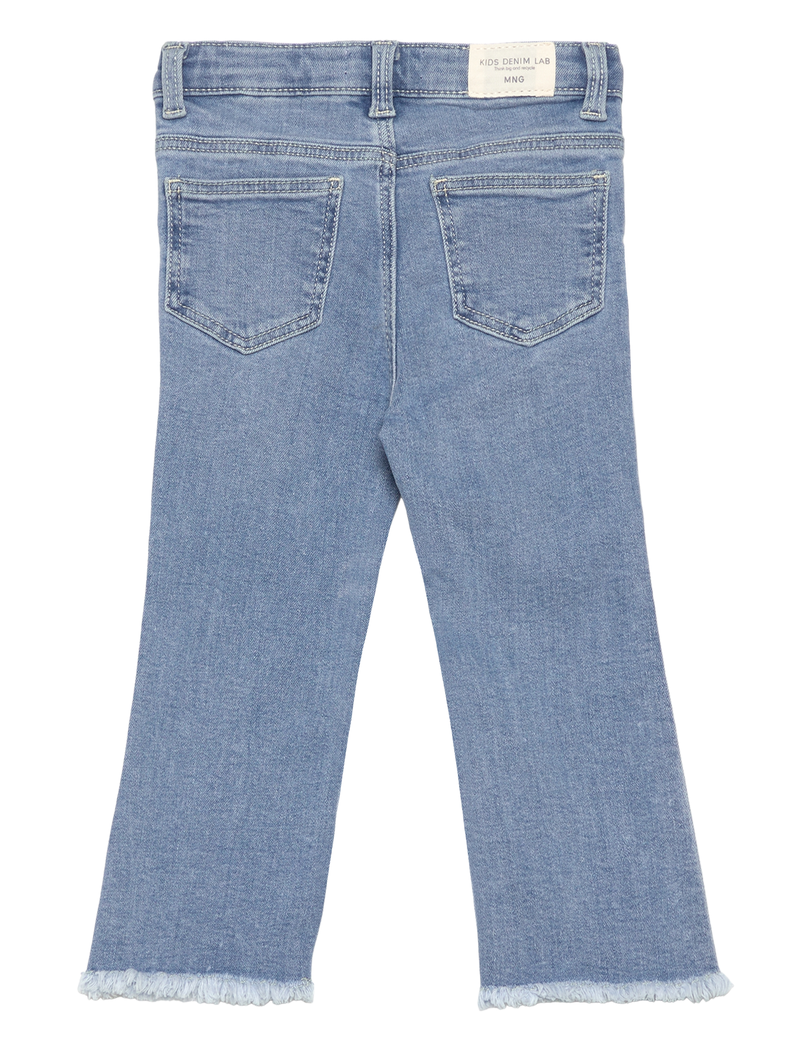 Mango - Frayed low-rise skinny jeans - skinny jeans - open blue - 1