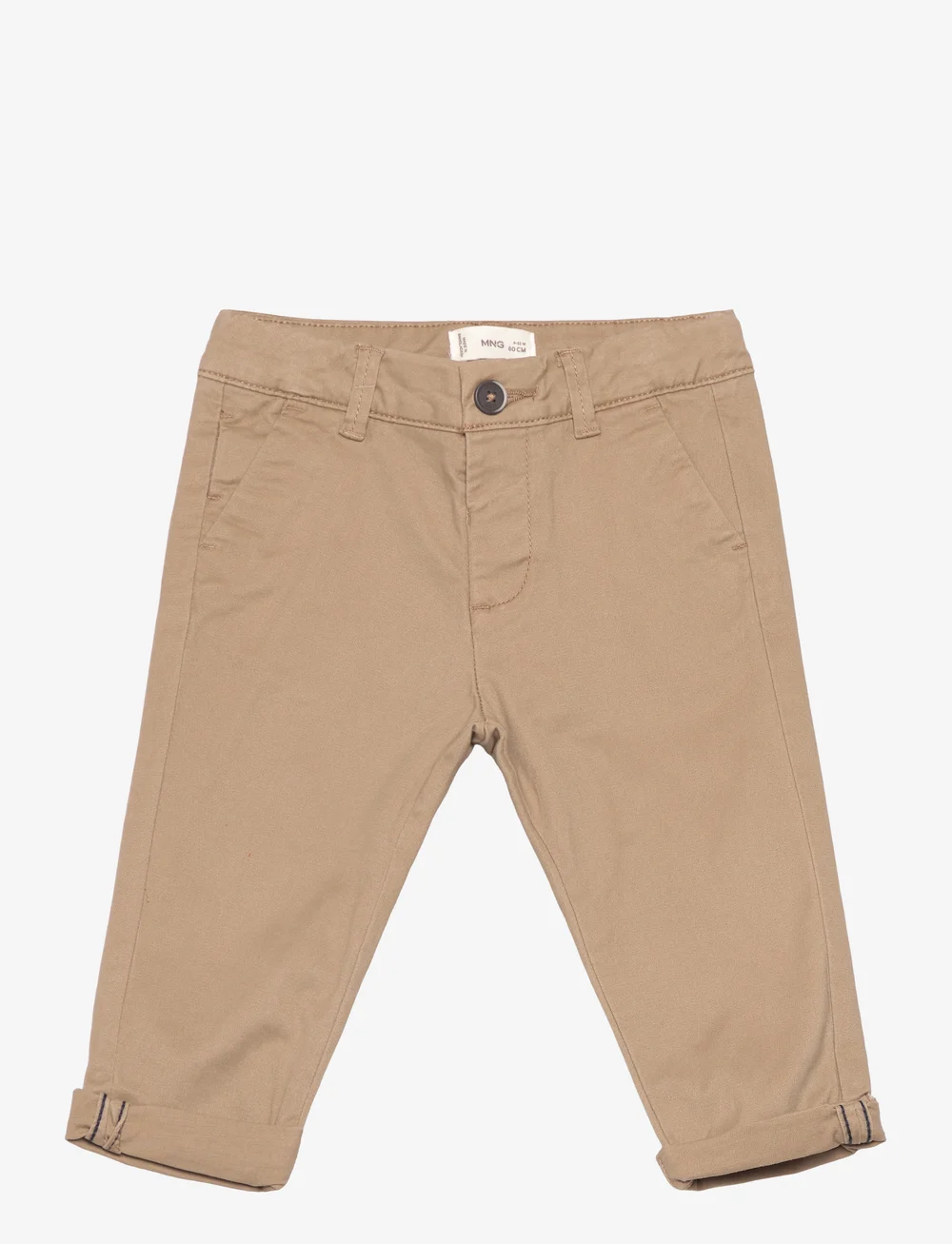 Mango - Cotton chinos - chinos - light beige - 0