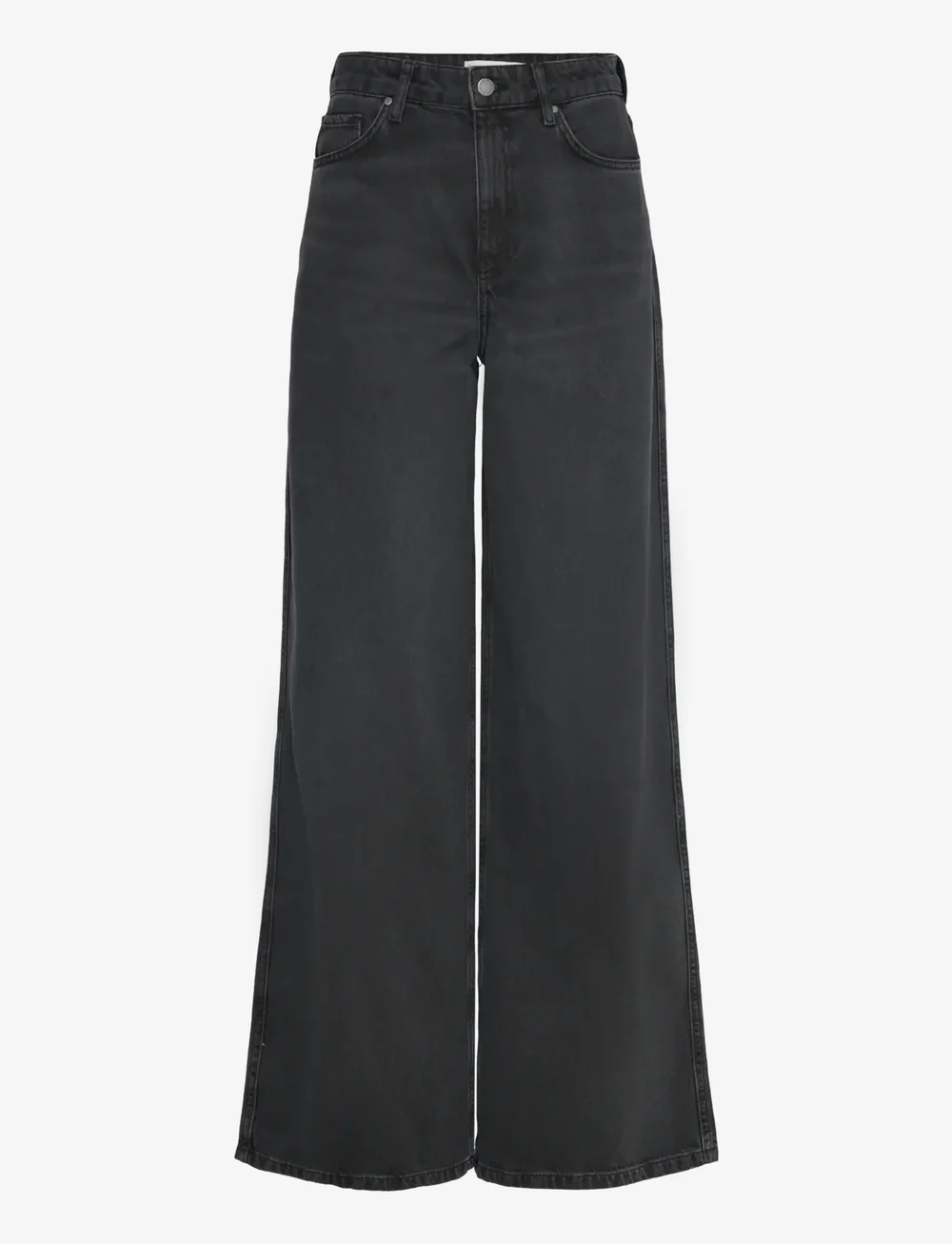 Mango - High-waisted wide-leg jeans - vida jeans - open grey - 1