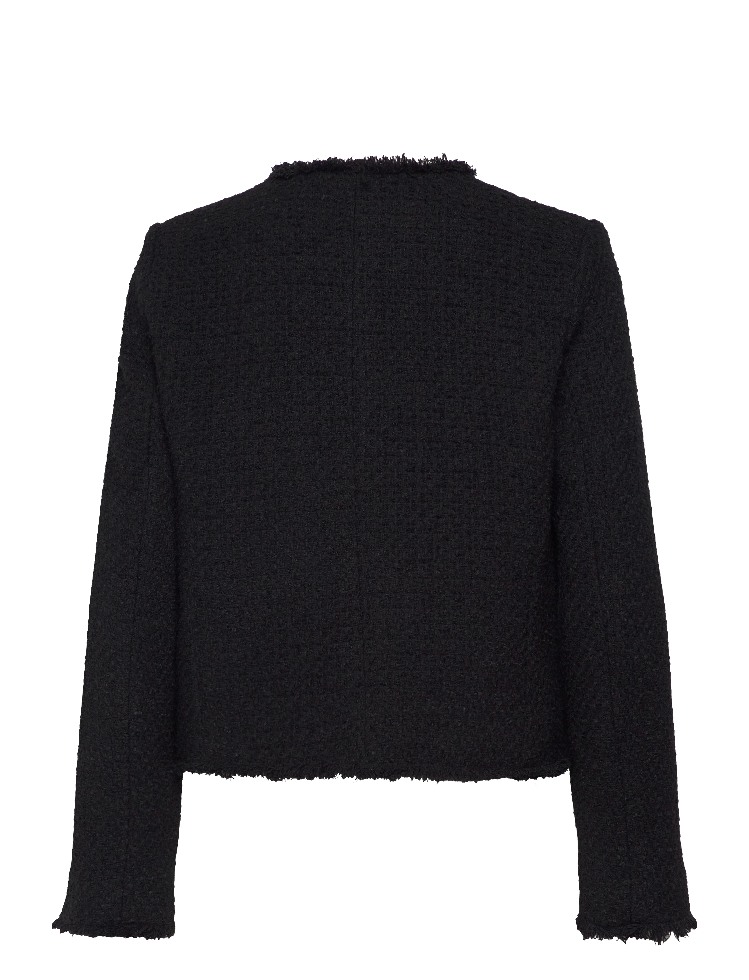 Mango - Tweed jacket with jewel buttons - festkläder till outletpriser - black - 1