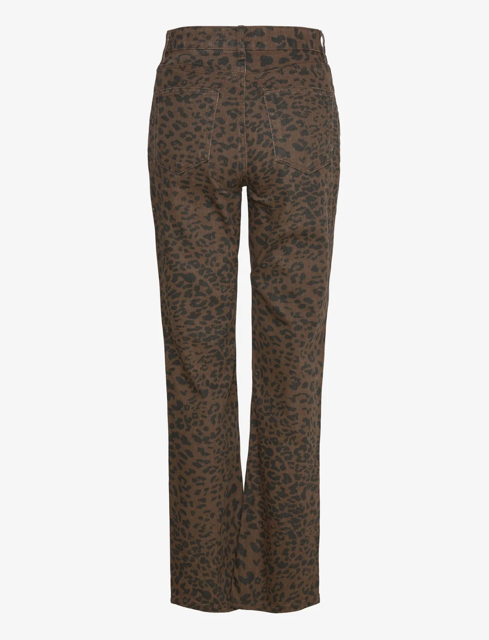 Mango - Leopard-print straight jeans - straight jeans - dark brown - 2