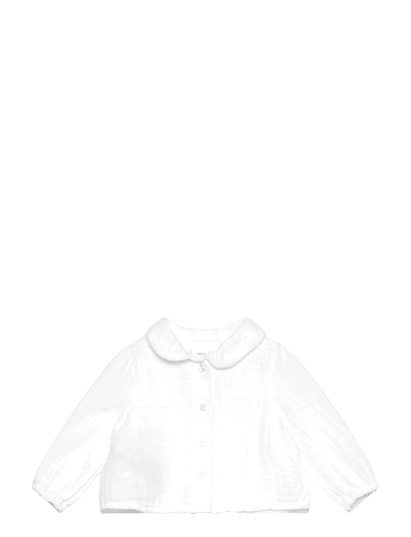 Mango - Bamboo cotton blouse - blusen & tuniken - natural white - 0