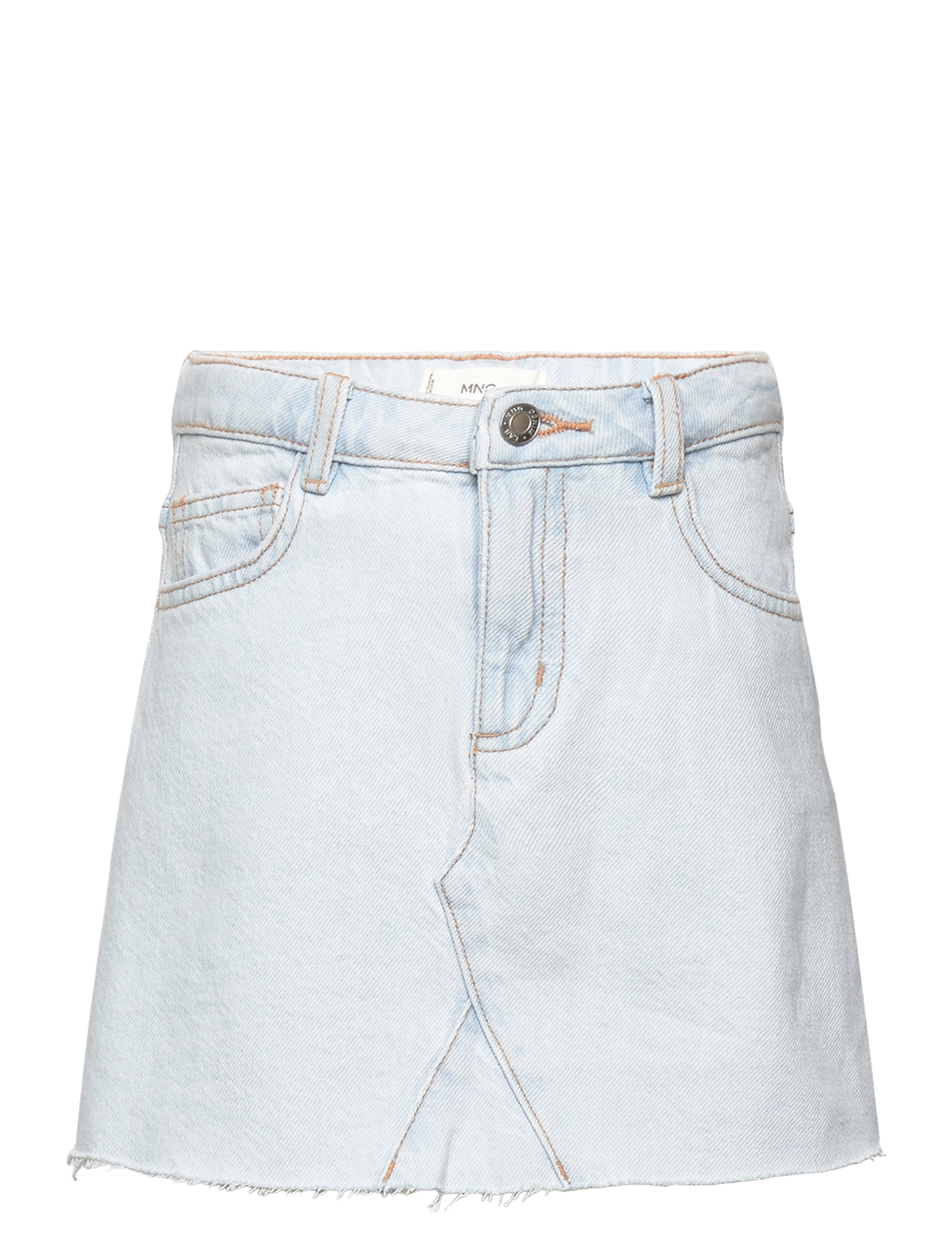 Mango Denim mini-skirt - Nederdele - OPEN BLUE / white