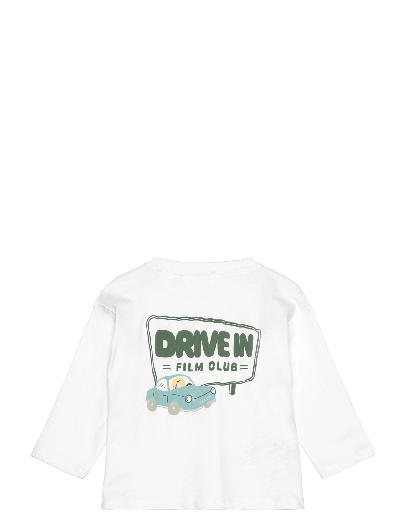 Mango - Embossed cotton T-shirt - natural white - 1