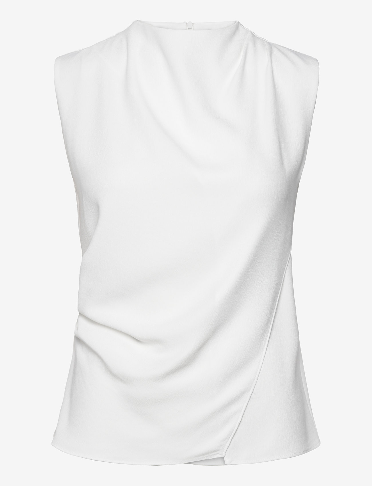 Mango - Sleeveless draped blouse - natural white - 1