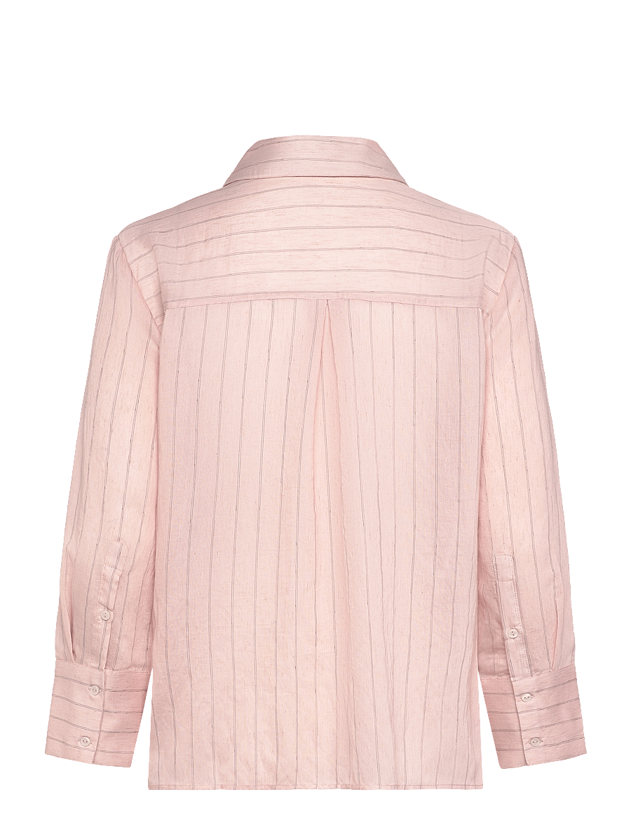 Mango - Stripe-print shirt - langärmlige hemden - pink - 1