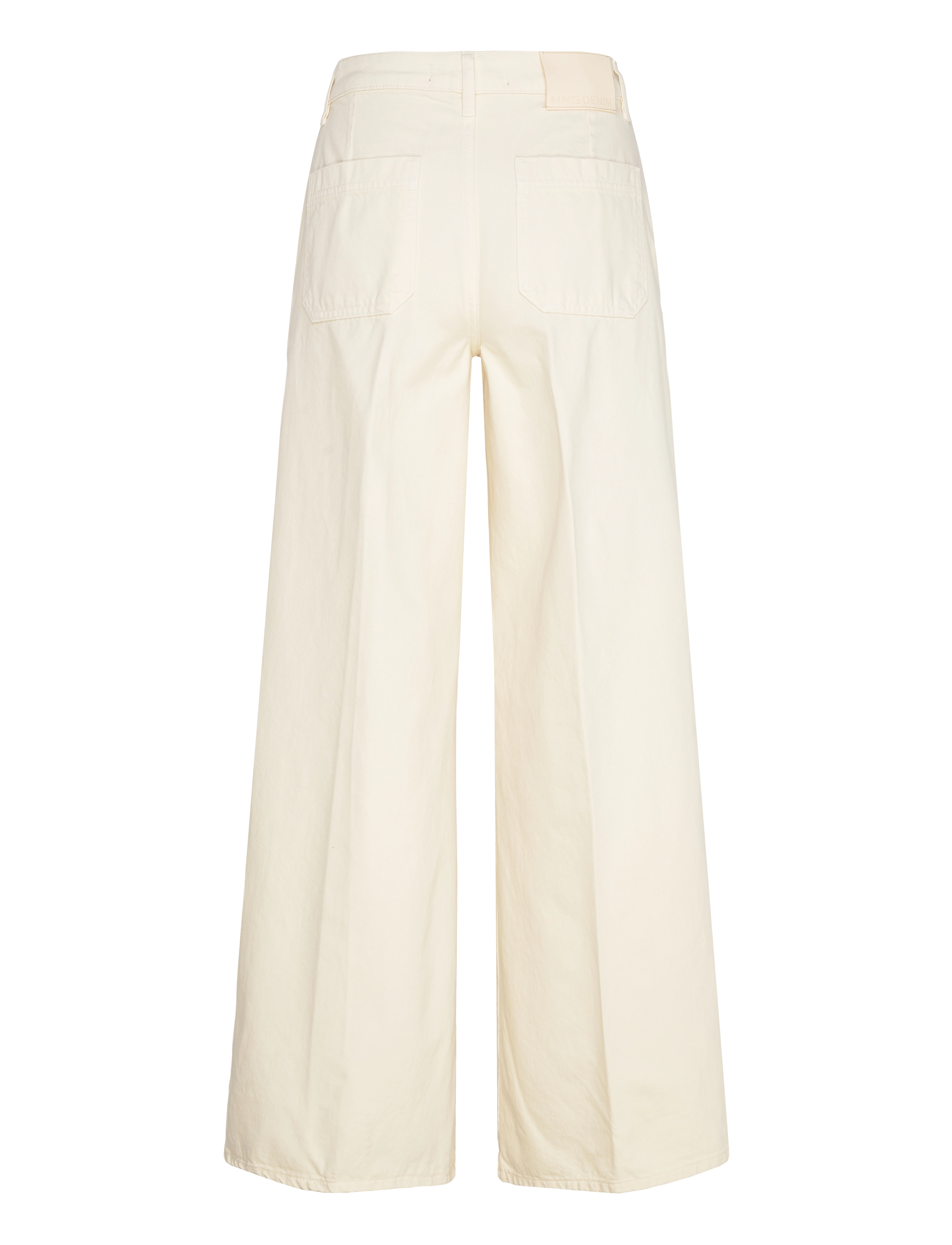 Mango - High-waisted wide-leg jeans - hosen mit weitem bein - light beige - 1