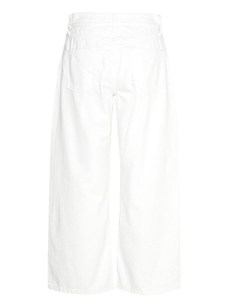 Mango - Balloon jeans with belt - white - 2