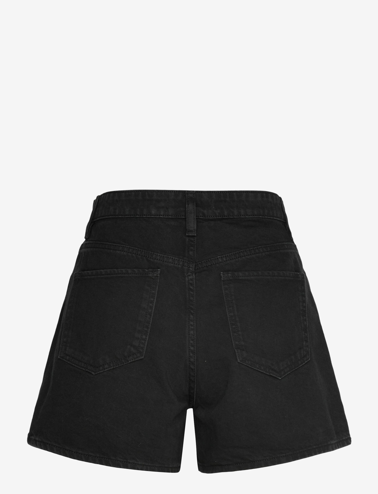 Mango - High-waisted straight-fit denim shorts - jorts - open grey - 2