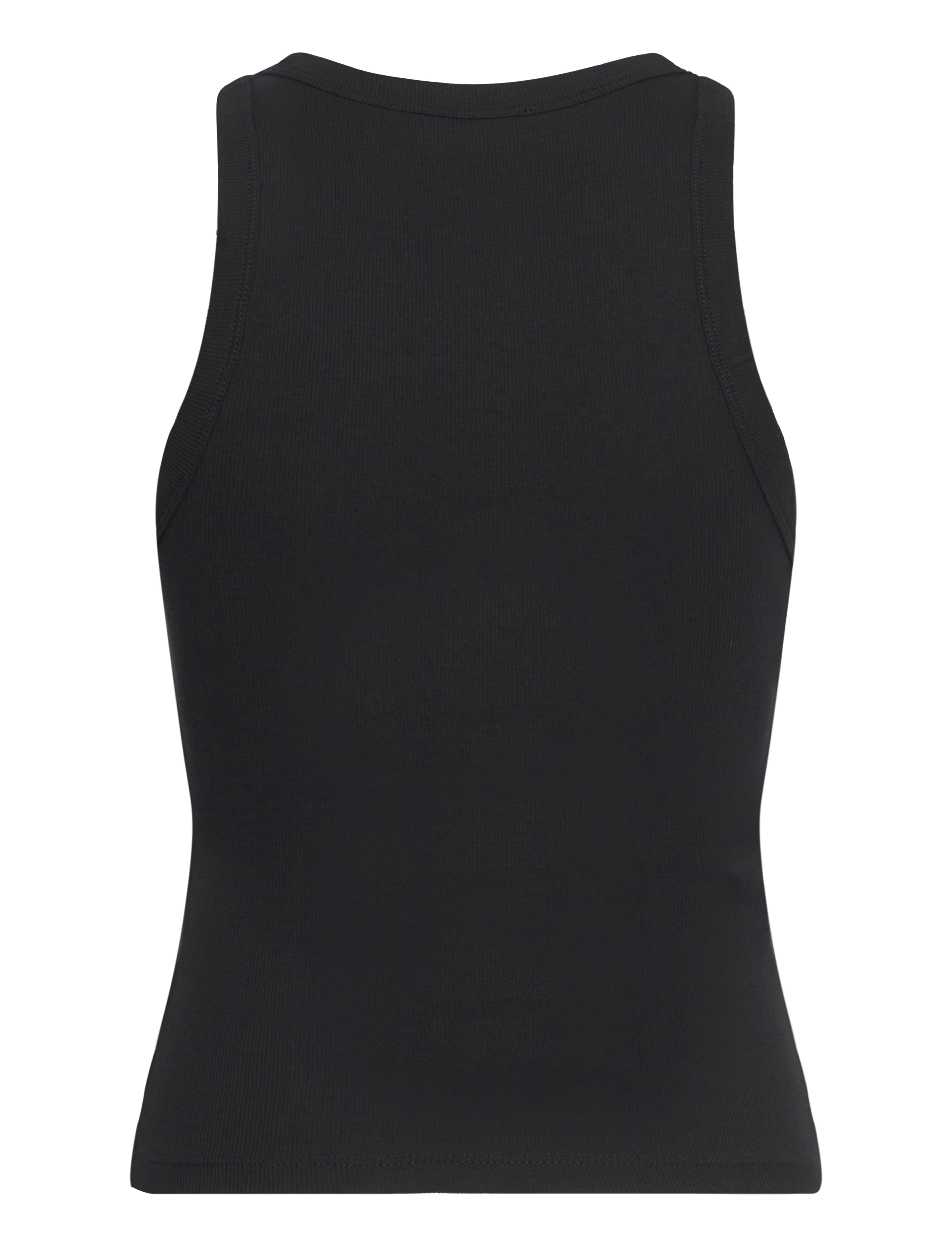 Mango - Ribbed cotton-blend top - black - 2