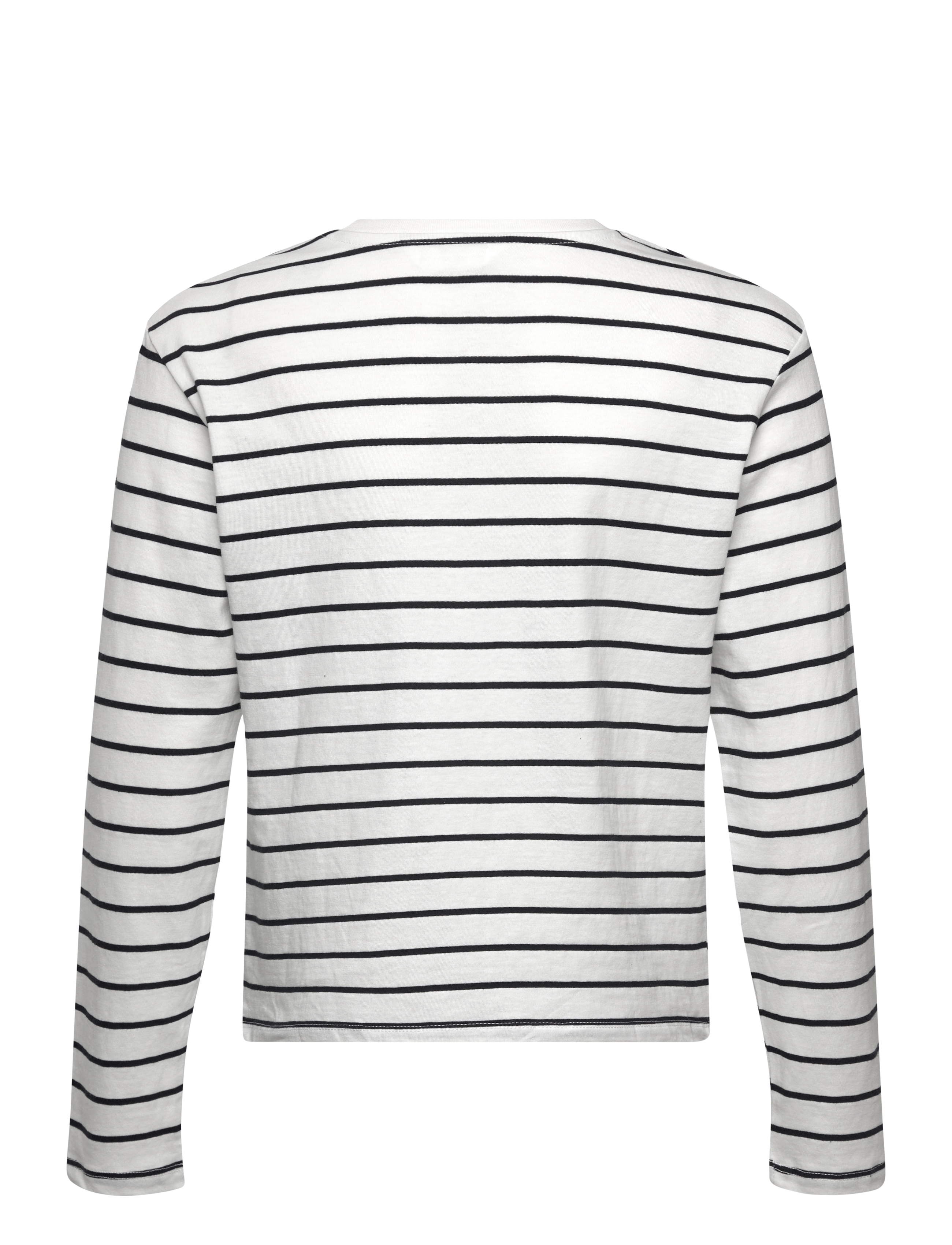 Mango - 100% cotton striped t-shirt - natural white - 1
