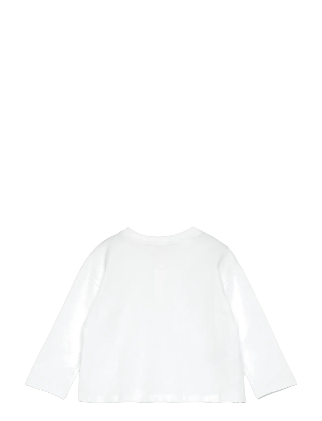 Mango - Long sleeve cotton t-shirt - natural white - 1