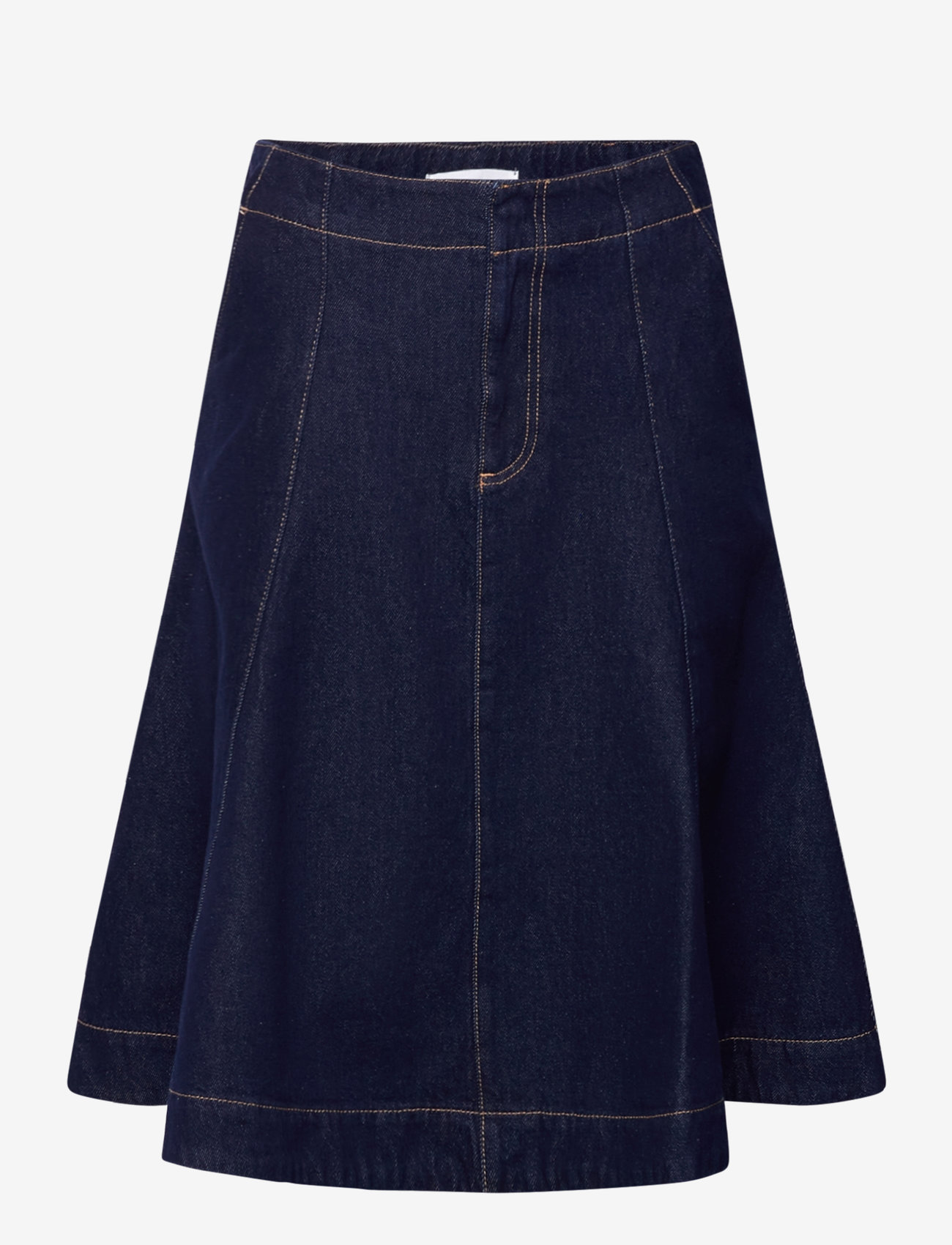 Mango - Flared denim skirt - open blue - 0
