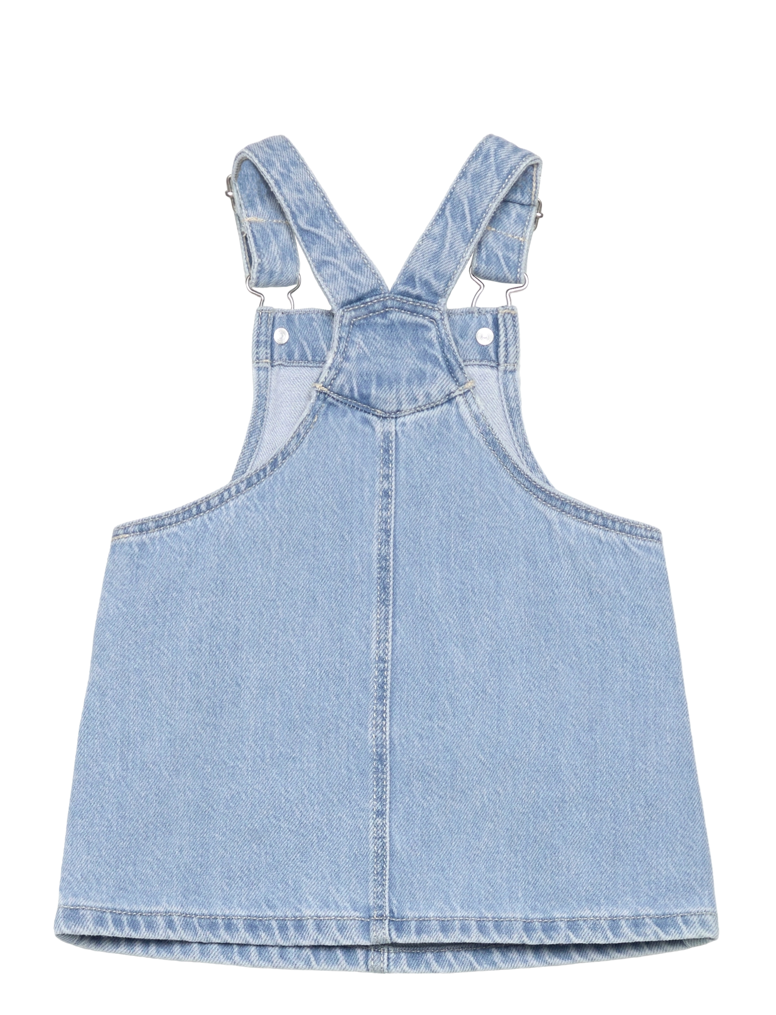 Mango - Short denim pinafore - open blue - 1