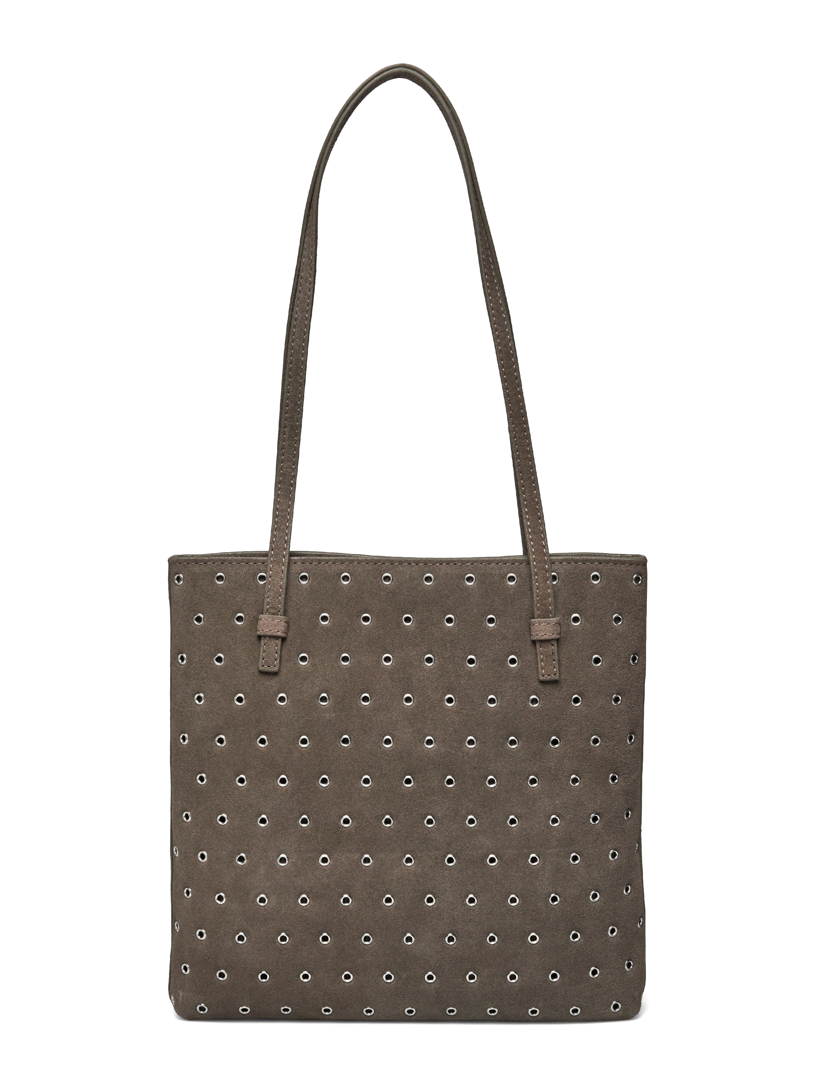 Mango - Die-cut leather shoulder bag - accessoires - medium brown - 1