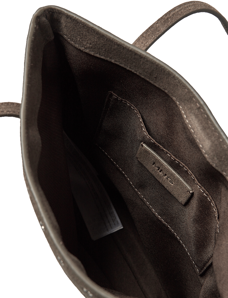 Mango - Die-cut leather shoulder bag - shoppere - medium brown - 3