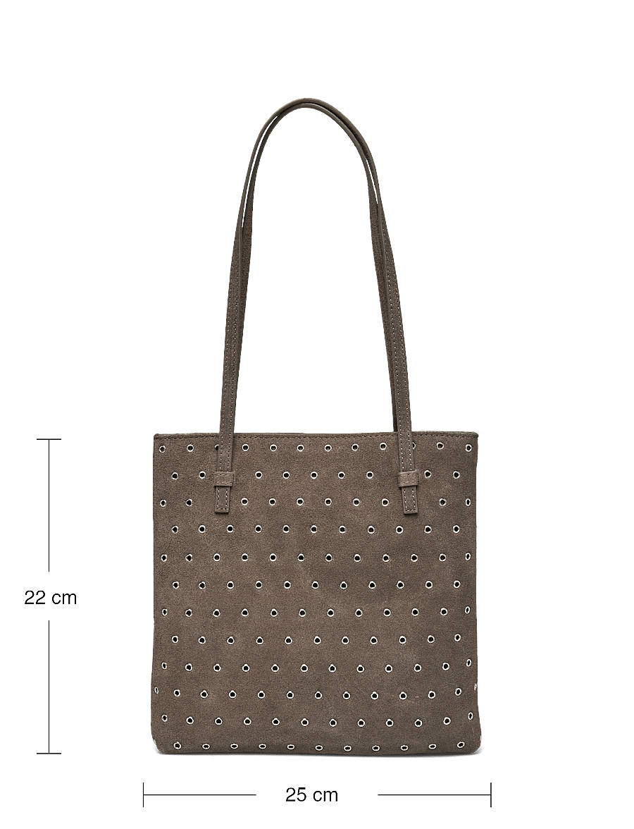 Mango - Die-cut leather shoulder bag - shoppere - medium brown - 4