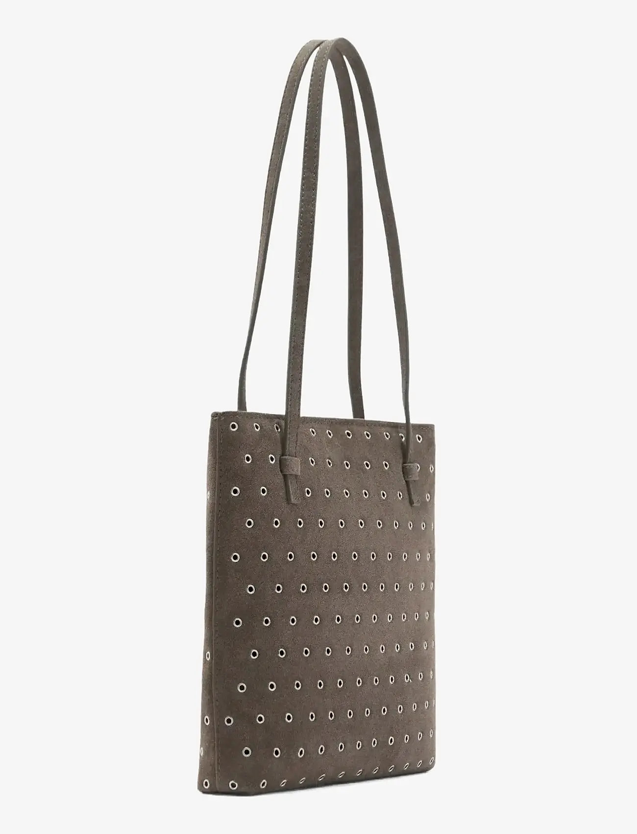 Mango - Die-cut leather shoulder bag - accessories - medium brown - 5