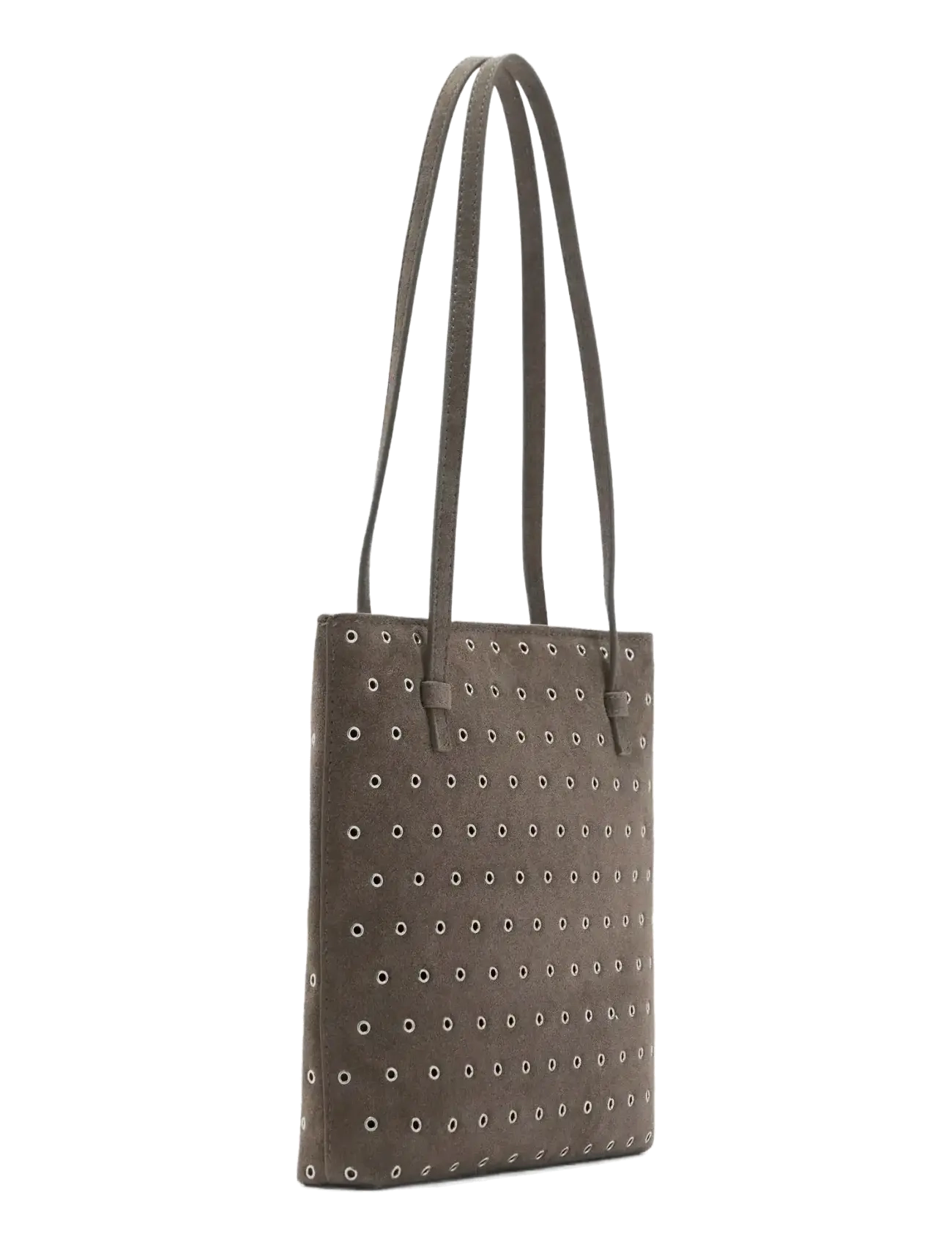 Mango - Die-cut leather shoulder bag - accessoires - medium brown - 5