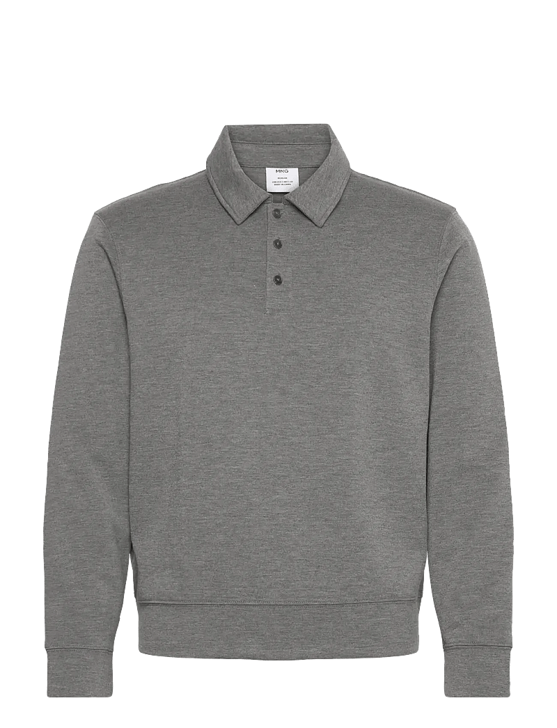 Mango - Regular-fit polo sweatshirt - kollektionen - charcoal - 0
