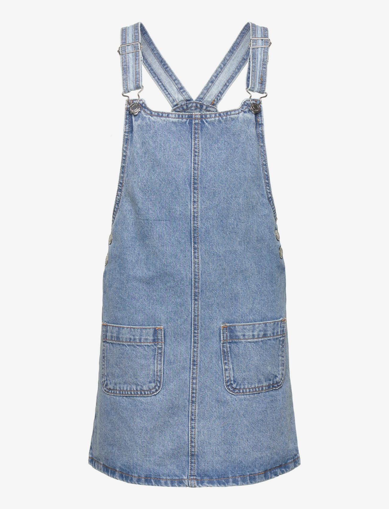 Mango - Short denim pinafore - open blue - 0