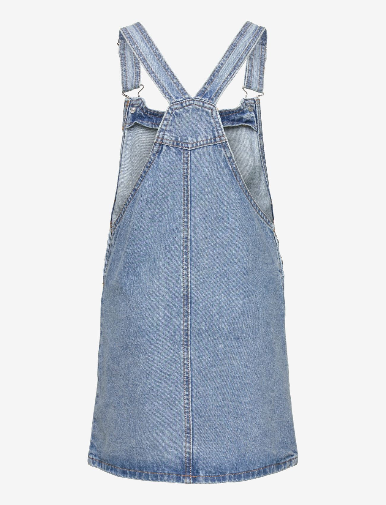 Mango - Short denim pinafore - open blue - 1