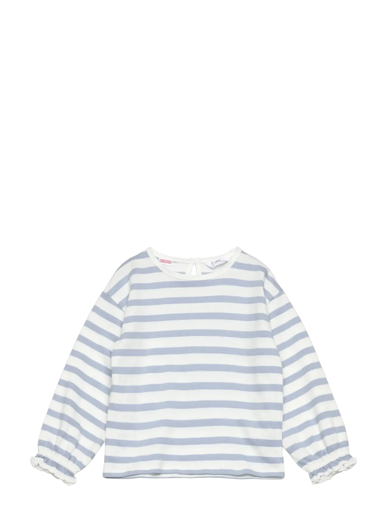 Striped cotton T-shirt - NATURAL WHITE