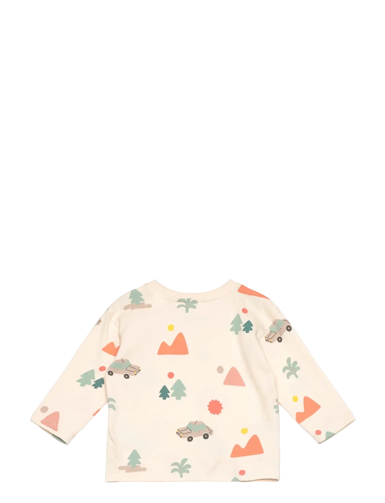 Mango - 100% cotton t-shirt with printed drawing - light beige - 1