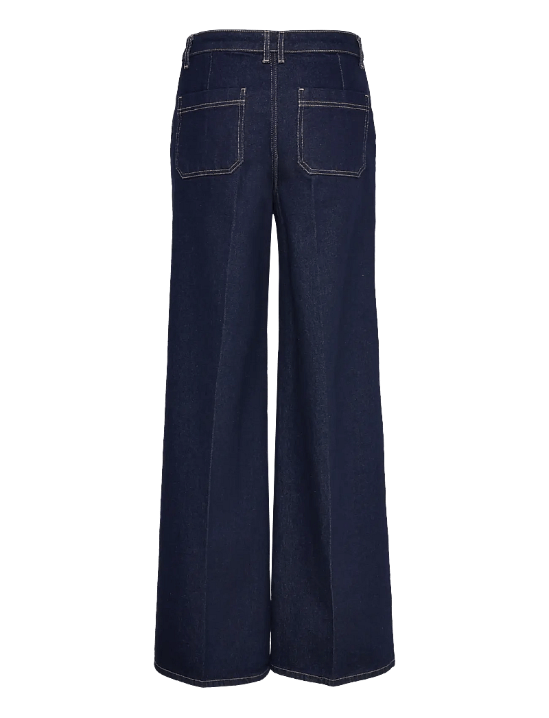 Mango - High-rise wide leg rinse-wash jeans - leveälahkeiset farkut - open blue - 2