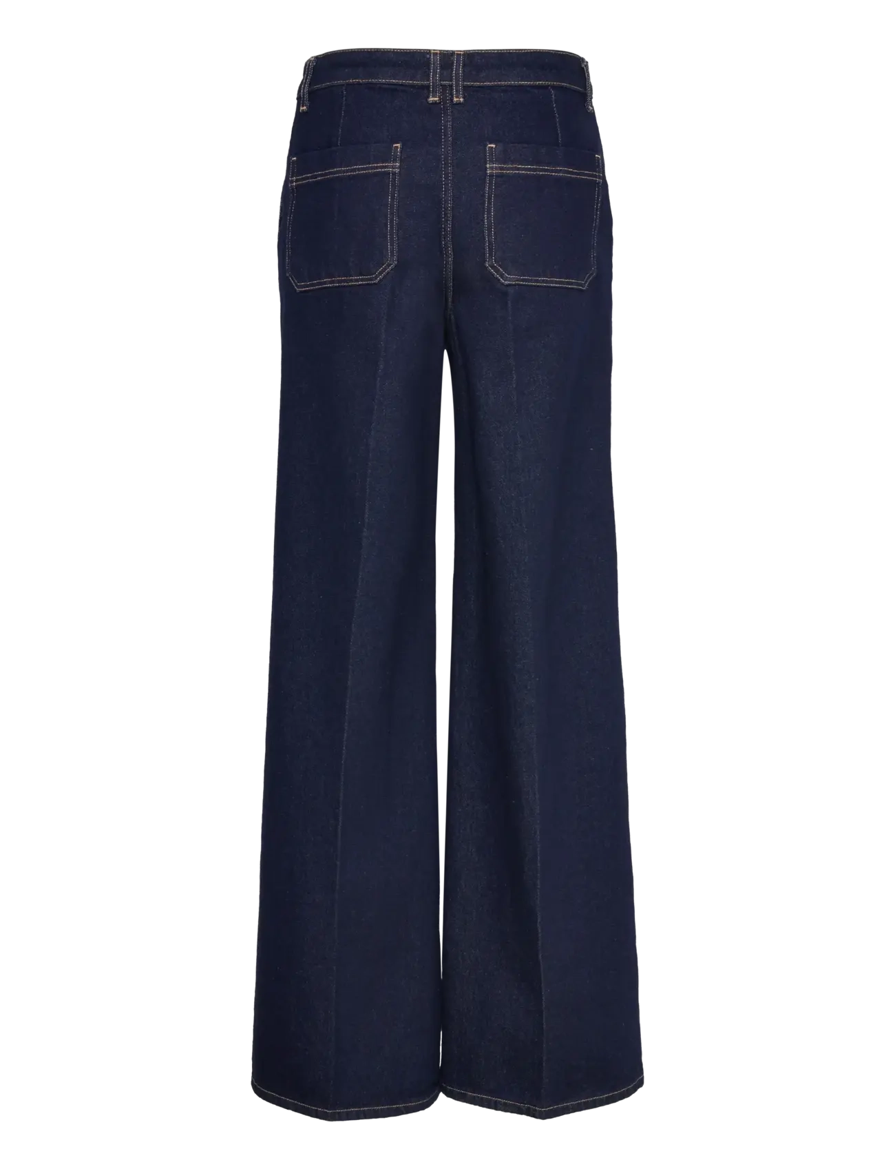 Mango - High-rise wide leg rinse-wash jeans - vide jeans - open blue - 2
