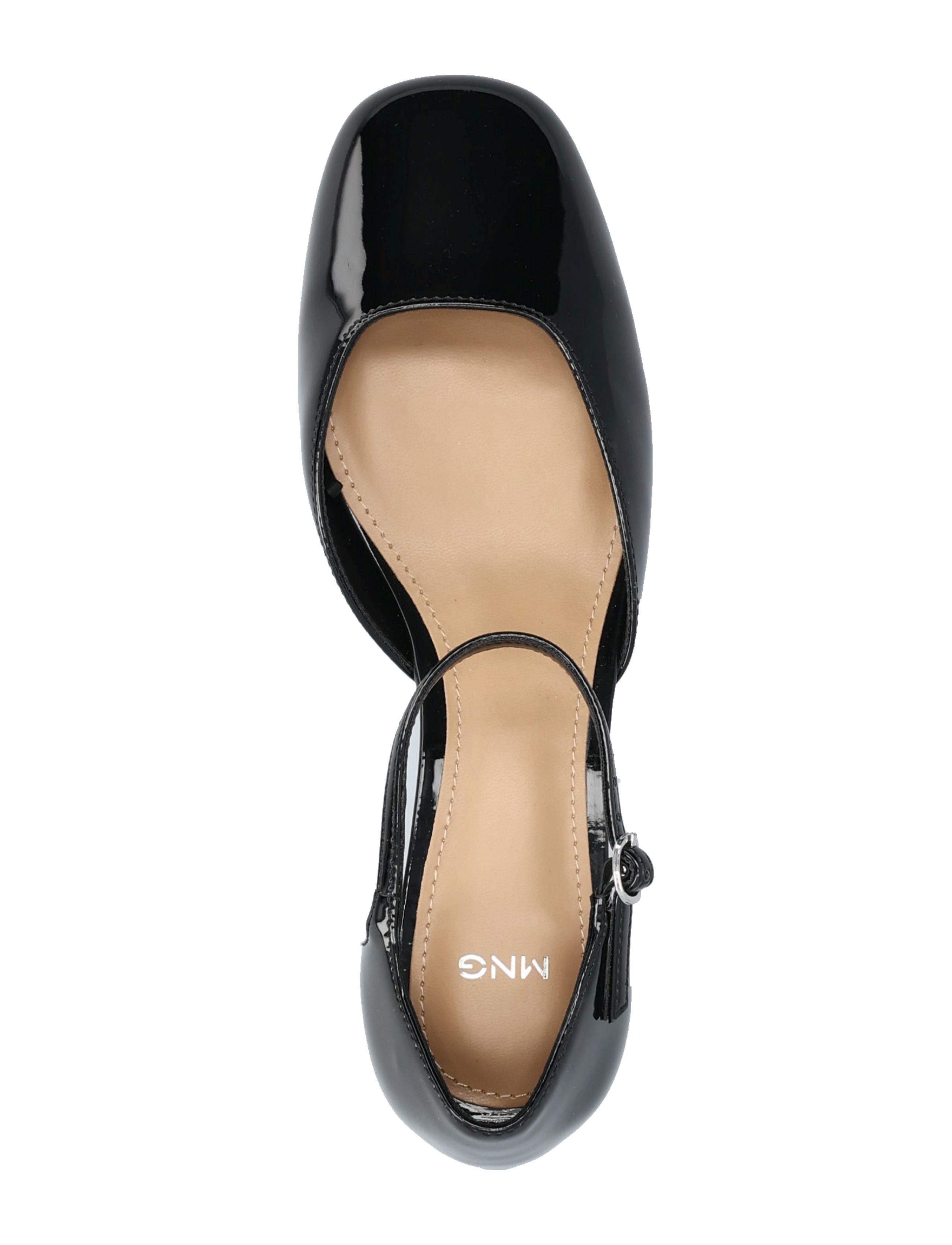 Mango - Patent leather-effect heeled shoes - black - 3
