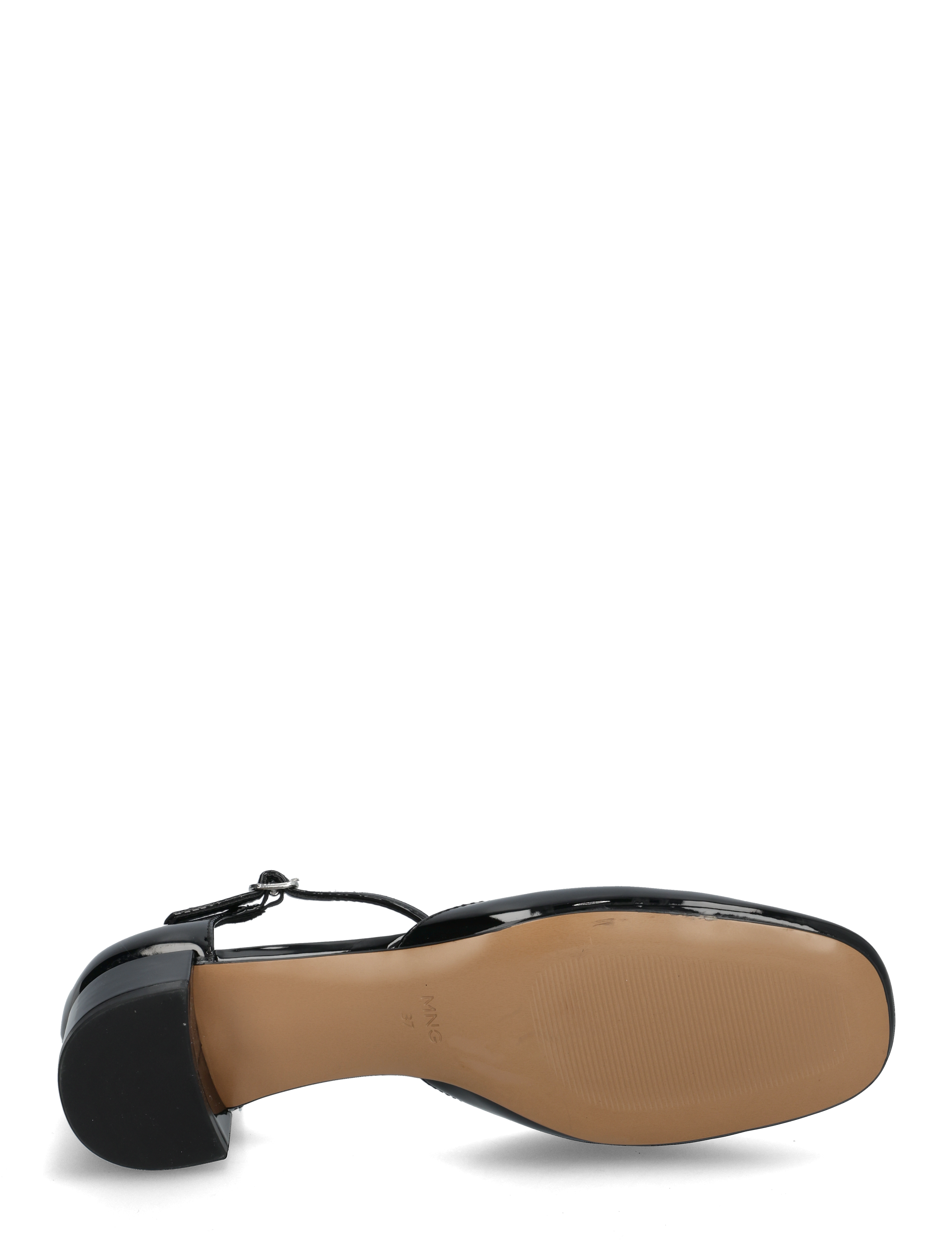Mango - Patent leather-effect heeled shoes - black - 4