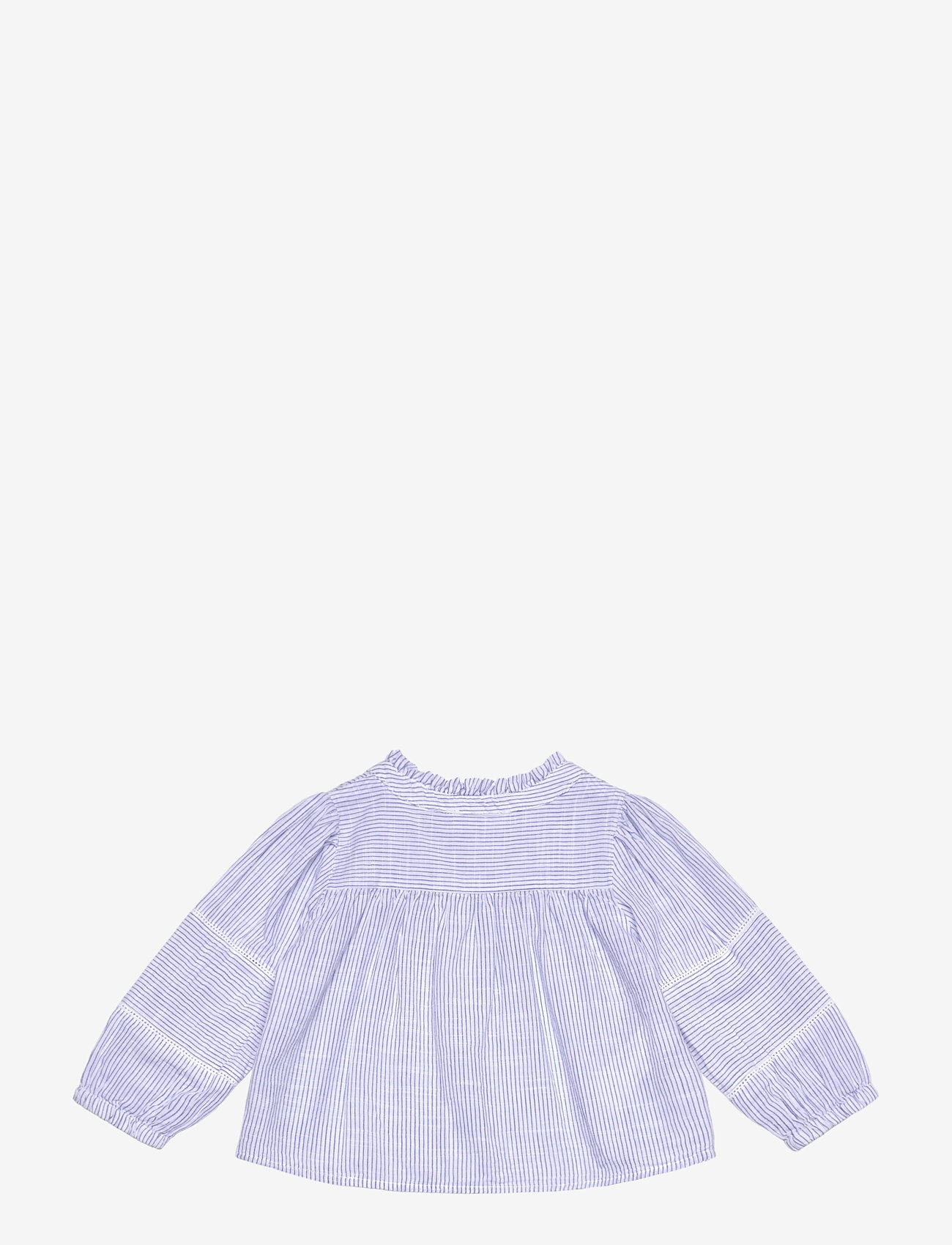 Mango - Striped voile blouse - medium blue - 1