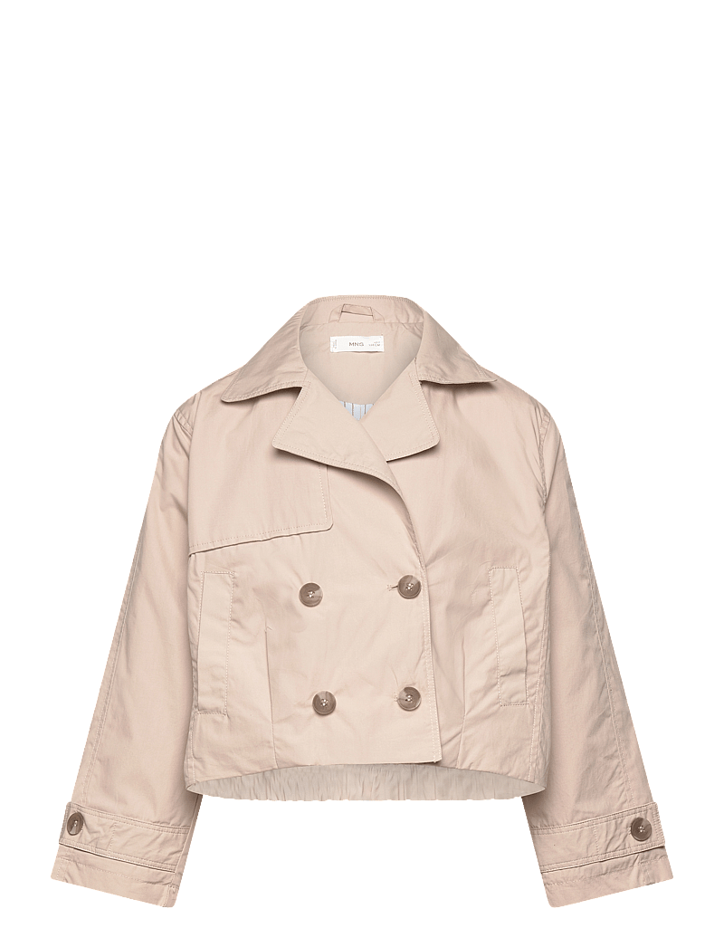 Mango - Double-breasted jacket with lapels - leichte jacken - lt pastel grey - 0