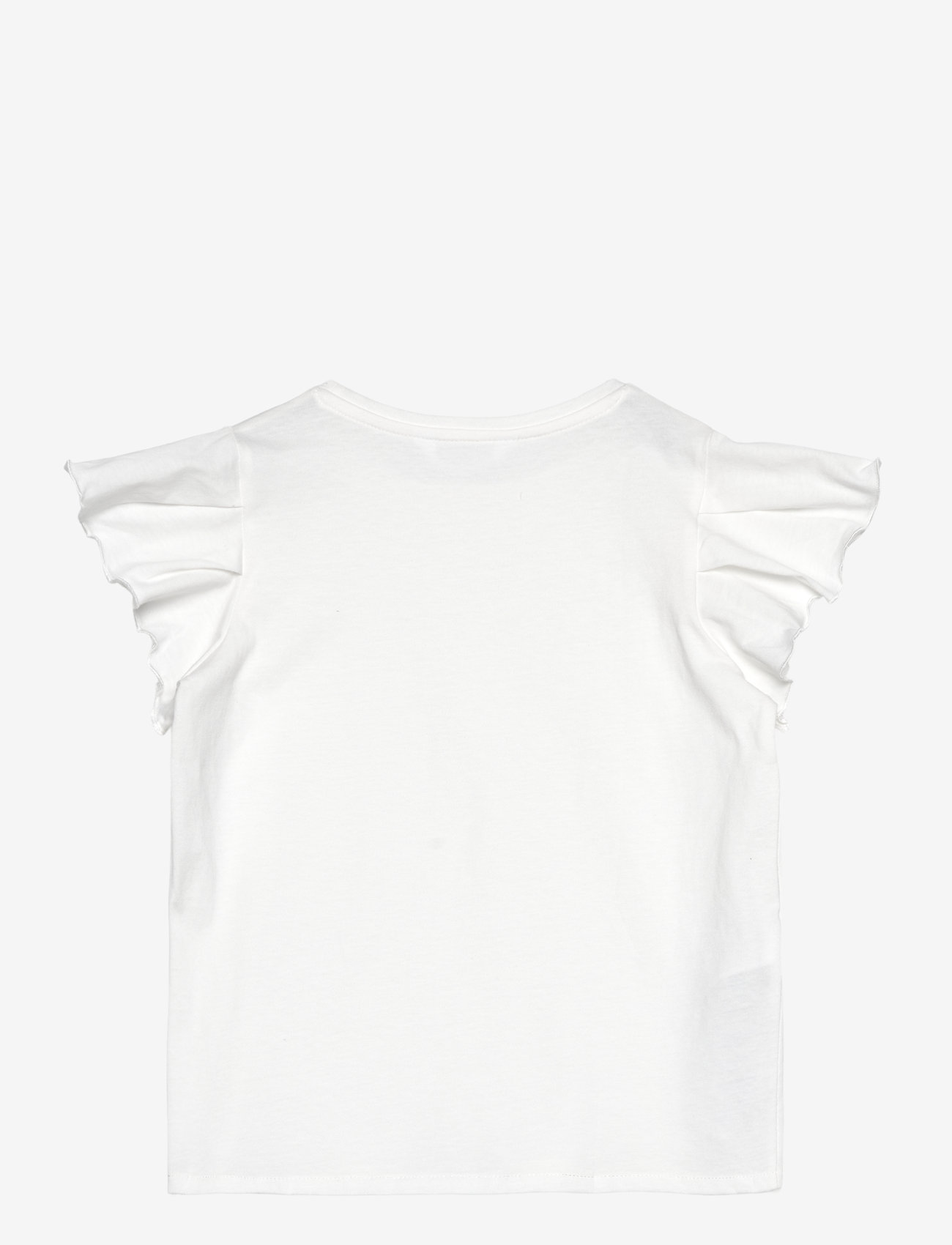 Mango - Short-sleeved ruffle t-shirt - kortærmede t-shirts - natural white - 1