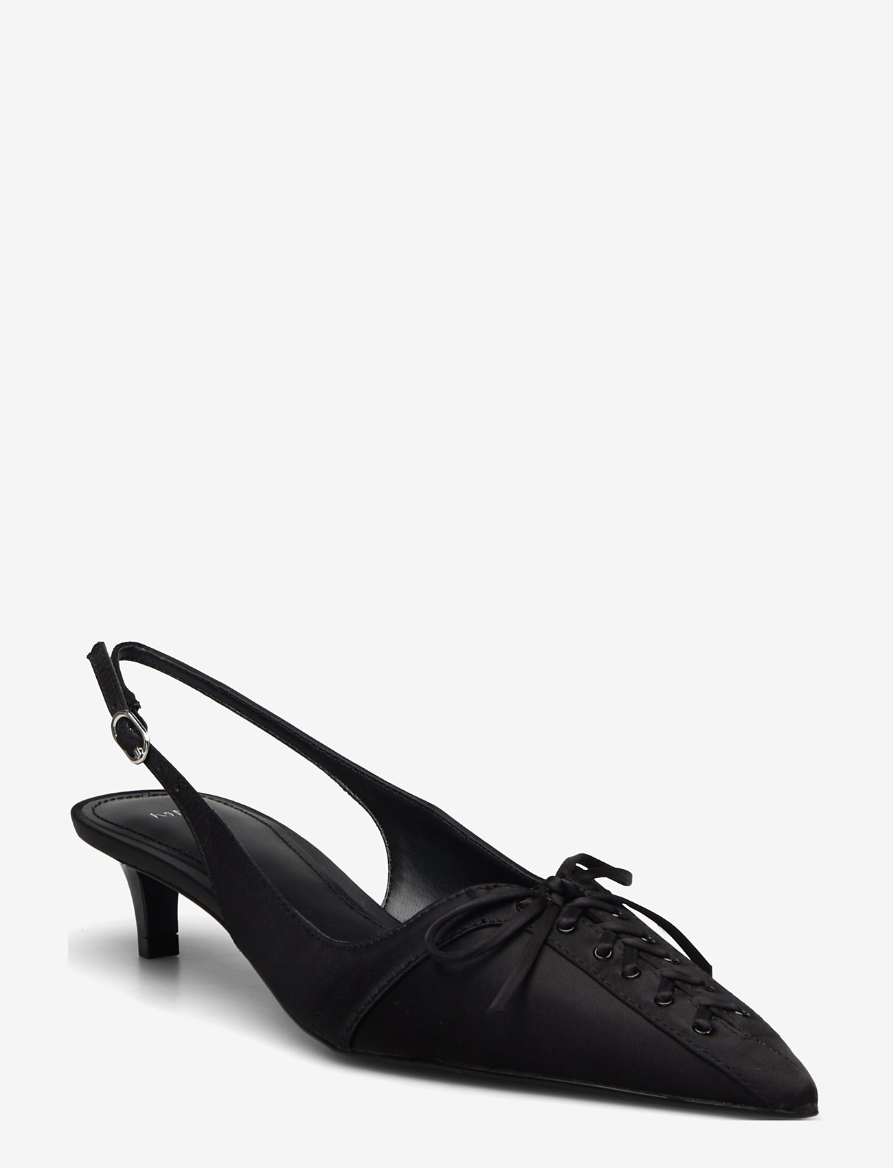 Mango - High-heeled shoes with pointed toe and bow - naised - black - 0