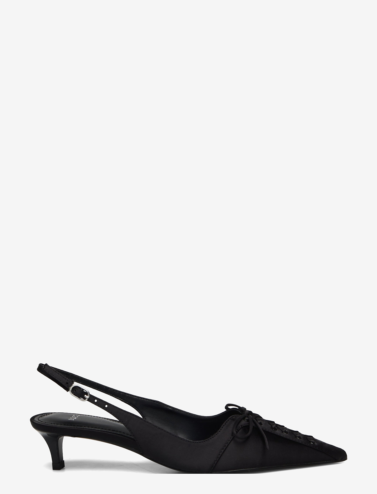Mango - High-heeled shoes with pointed toe and bow - naised - black - 1