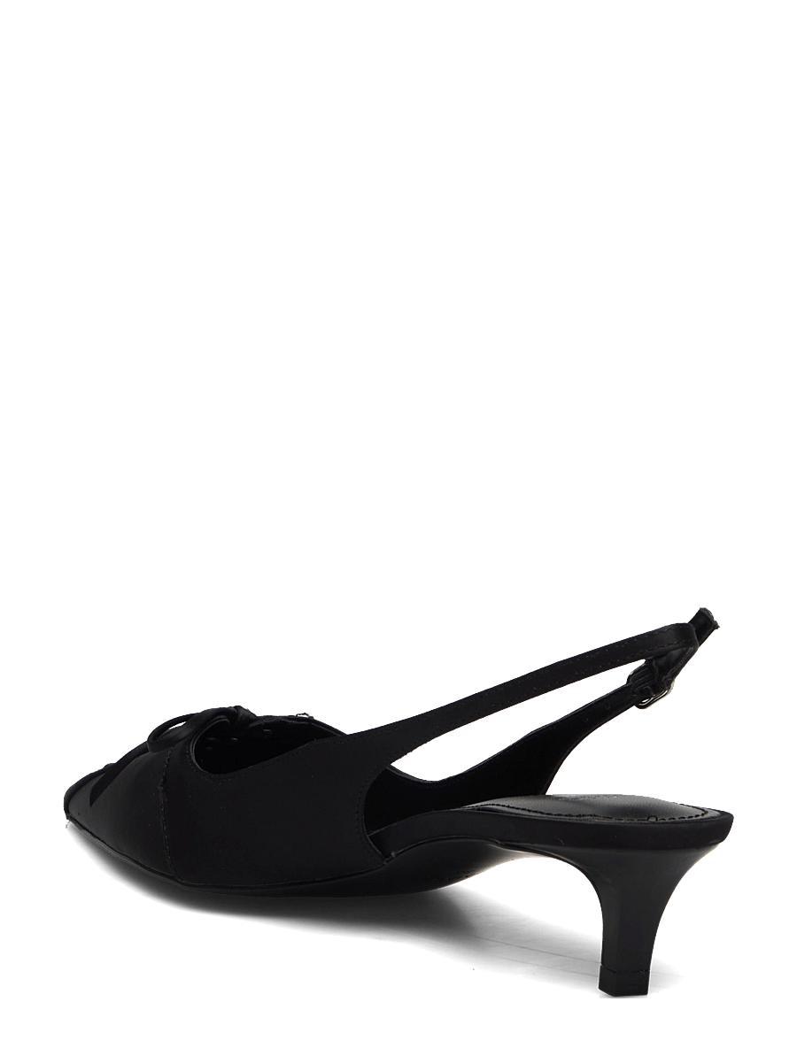 Mango - High-heeled shoes with pointed toe and bow - slingbacks mit absatz - black - 3