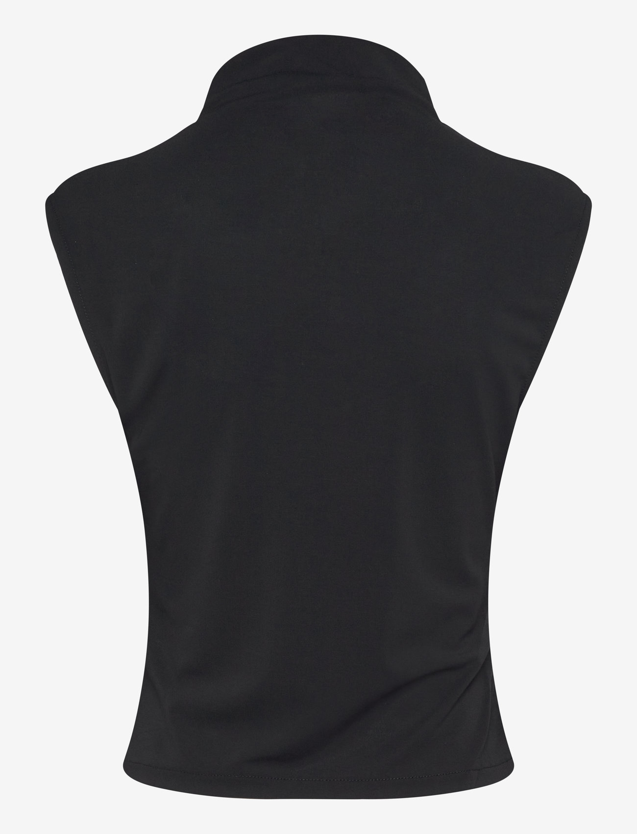 Mango - Fine-knit draped top - black - 2