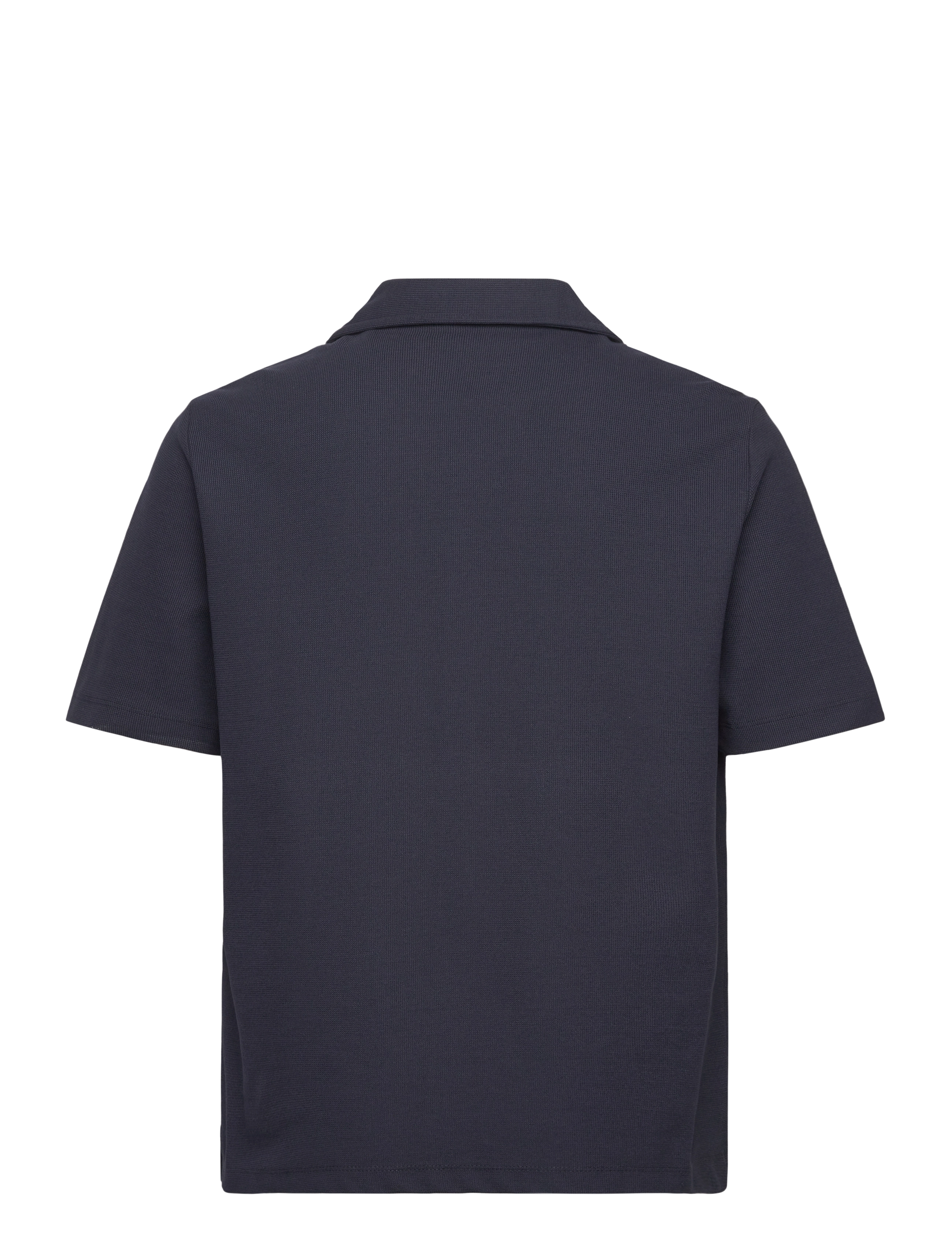 Mango - Structured knitted shirt - hemden - navy - 1