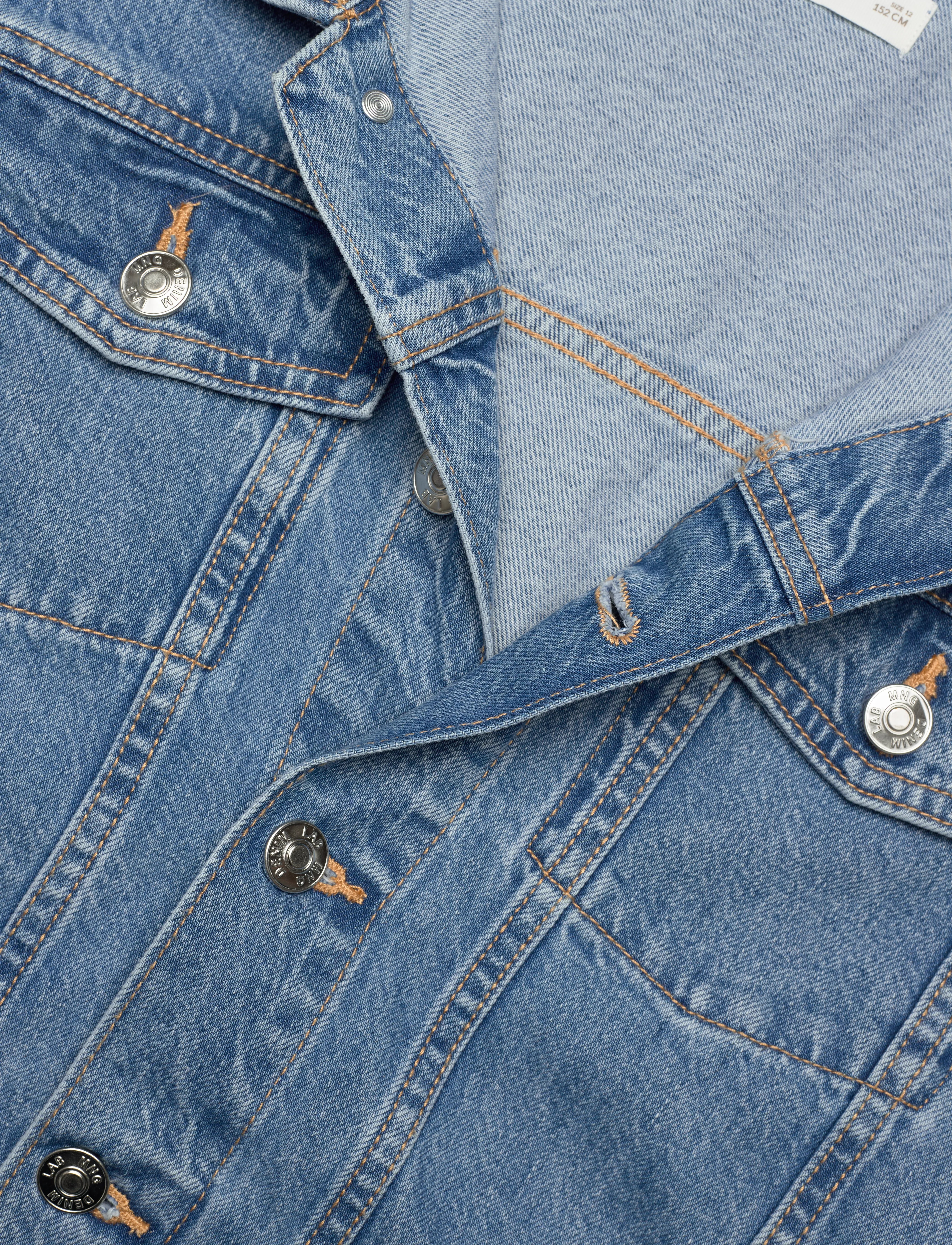 Mango - Denim jacket - open blue - 2