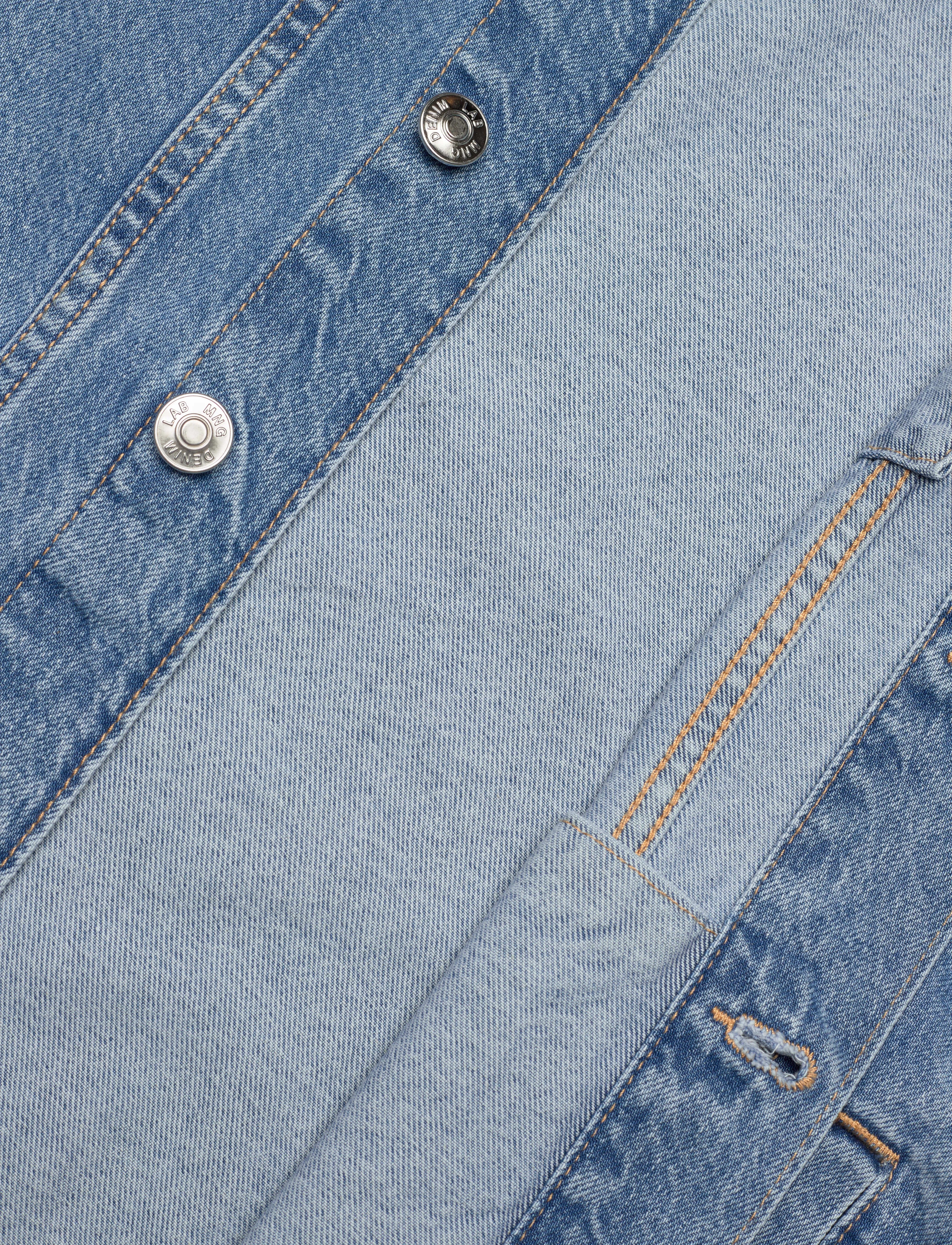 Mango - Denim jacket - open blue - 4