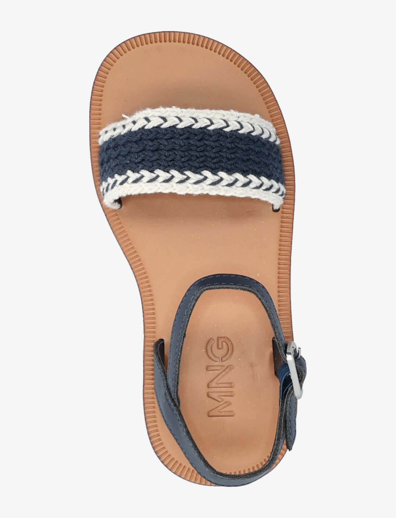 Mango - Sandals with braided strap - laveste priser - medium blue - 3