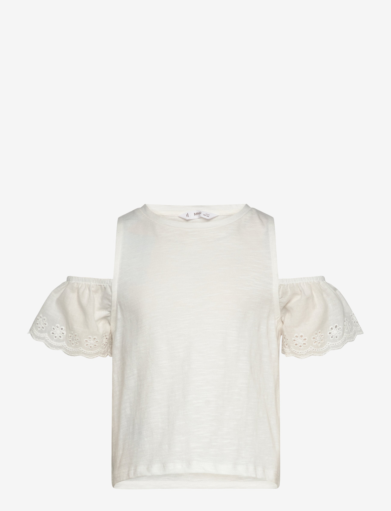 Mango - Cut-out t-shirt - kortärmade t-shirts - natural white - 0