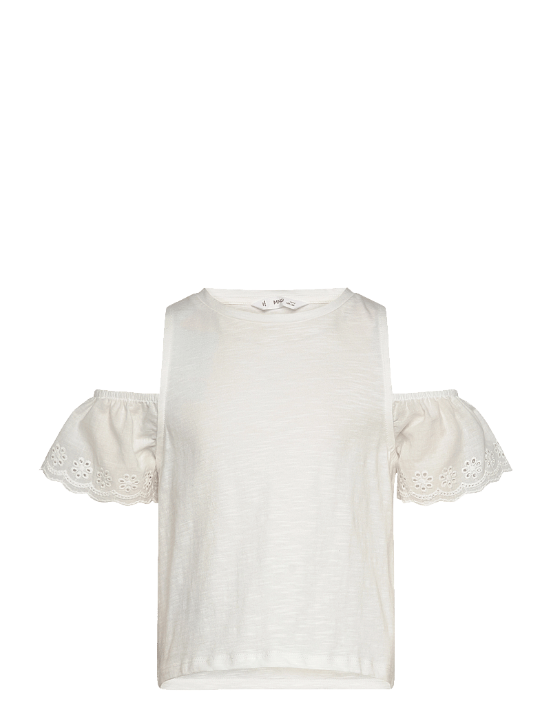Mango - Cut-out t-shirt - kortärmade t-shirts - natural white - 0