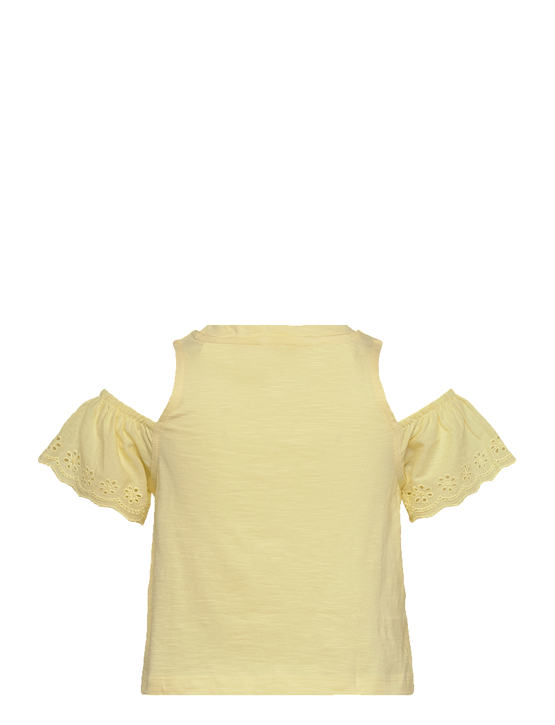 Mango - Cut-out t-shirt - kurzärmelige - yellow - 1