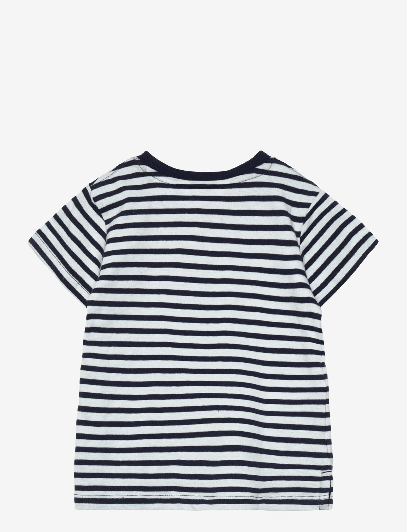 Mango - Striped contrast collar t-shirt - navy - 1