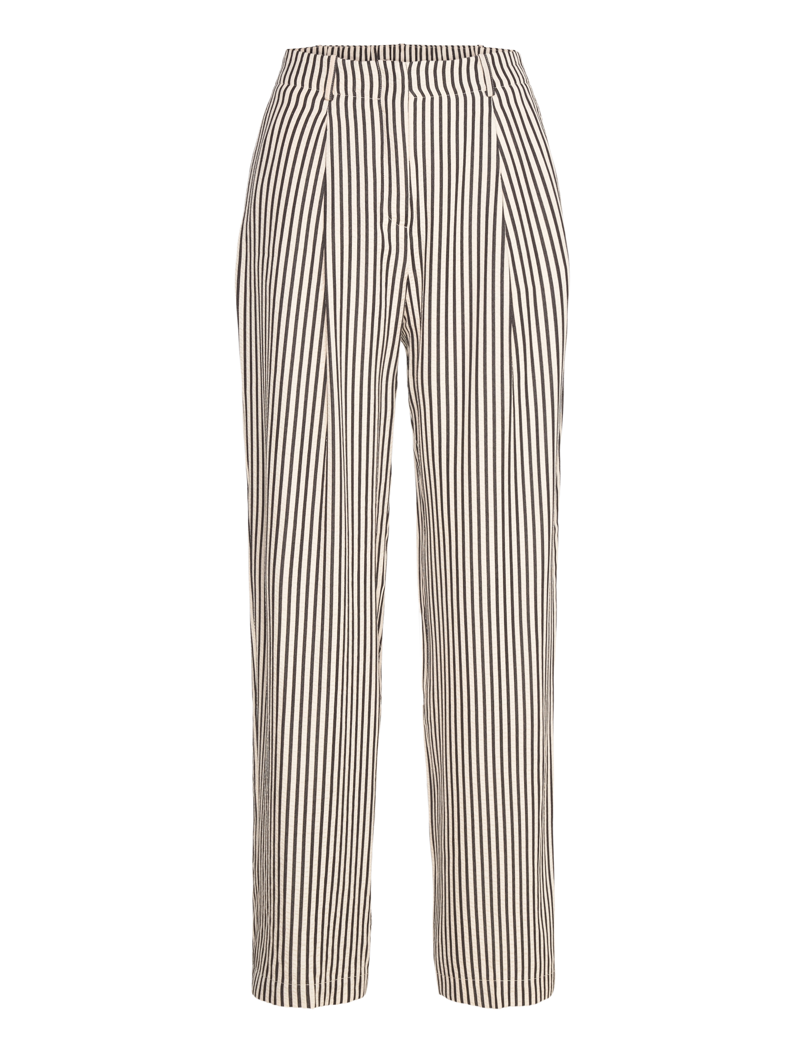 MANGO Texture Gestreift Hosen Beige - XS - Damen
