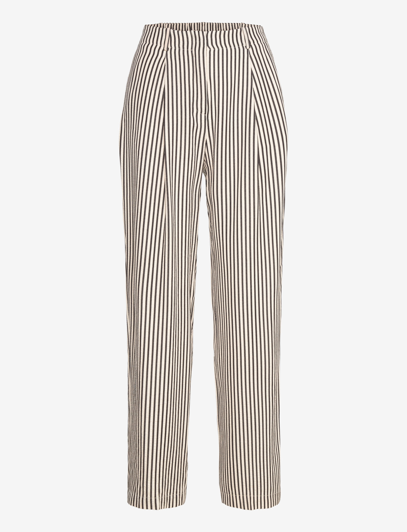 Mango - Texture striped trousers - laveste priser - natural white - 1
